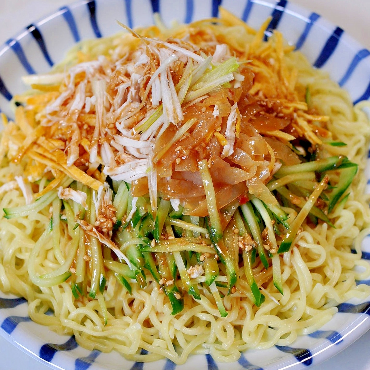 正麺をアレンジ バンバンジー 棒棒鶏 冷し中華 レシピ 作り方 By ねこすけ 楽天レシピ 正麺をアレンジ バンバンジー 棒棒鶏 冷し中華 レシピ 作り方 By ねこすけ 楽天レシピ